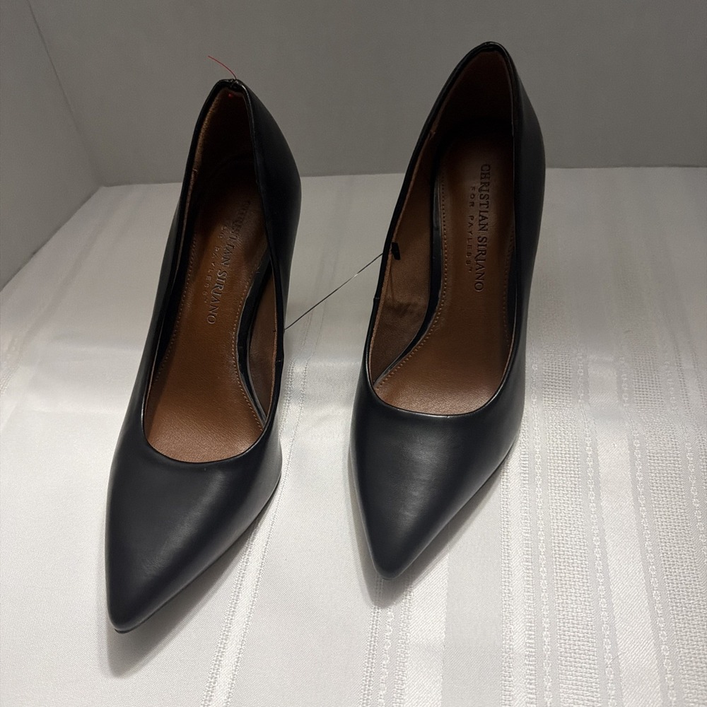 Christian Siriano for Payless Black Pointed Toe Stiletto Pumps Womens Size 5.5M